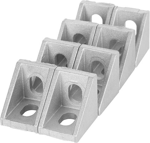 20pcs 2020 Angle Bracket Aluminum Extrusion Angle Bracket Right Angle T Slot Angle Bracket Support Aluminum Extrusion Profile in Saudi Arabia
