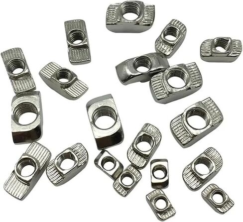 100pcs/boxM3 M4 M5 20 Series Slot T NutSliding T NutHammer Drop Nut Fastening Connector2020 Aluminum Extrusion(M3) in Saudi Arabia