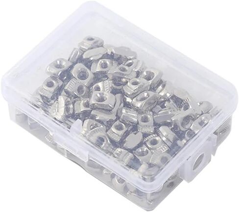 100pcs/boxM3 M4 M5 20 Series Slot T NutSliding T NutHammer Drop Nut Fastening Connector2020 Aluminum Extrusion(M3) in Saudi Arabia