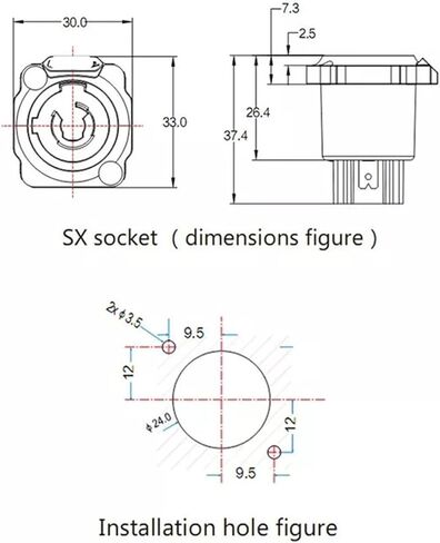 3-pin power circular connector and socket in Saudi Arabia