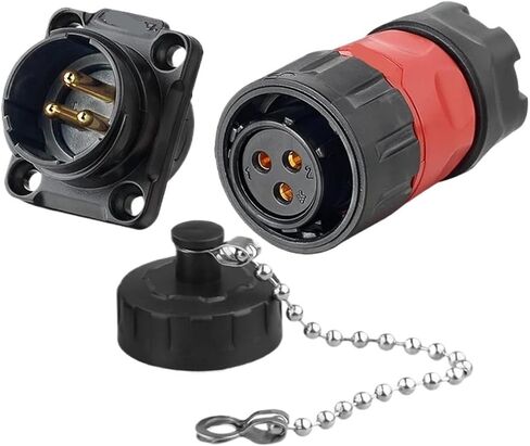 M20 2/3/4 Pin Cable to Board PBT Plastic Panel Mount Waterproof IP68 Connector(12P,Socket Only) in Saudi Arabia