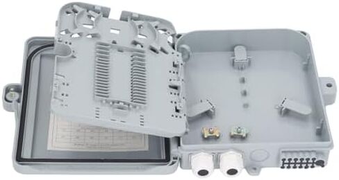 Optical Fiber 12 Core Waterproof Fiber Optic Splitter Box for SC FC PLC, FTTH Optical Splicing Box, Compact Design, Material in Saudi Arabia