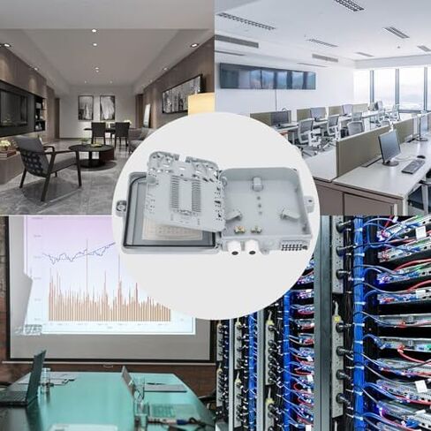 Optical Fiber 12 Core Waterproof Fiber Optic Splitter Box for SC FC PLC, FTTH Optical Splicing Box, Compact Design, Material in Saudi Arabia