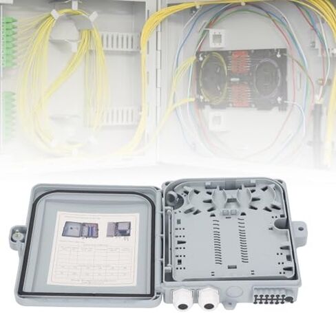 Optical Fiber 12 Core Waterproof Fiber Optic Splitter Box for SC FC PLC, FTTH Optical Splicing Box, Compact Design, Material in Saudi Arabia