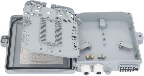 Optical Fiber 12 Core Waterproof Fiber Optic Splitter Box for SC FC PLC, FTTH Optical Splicing Box, Compact Design, Material in Saudi Arabia