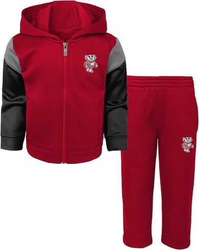 OuterStuff NCAA Infants Wisconsin Badgers Blocker Perfect Fleece Set, 12 Months in Saudi Arabia