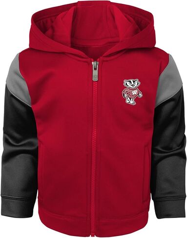 OuterStuff NCAA Infants Wisconsin Badgers Blocker Perfect Fleece Set, 12 Months in Saudi Arabia