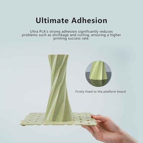 Soleyin Ultra PLA 3D Printer Filament PLA Filament 1.75mm, High Speed 30-300mm/s Dimensional Accuracy +/- 0.02mm, Fit Most FDM 3D Printers, 1kg Spool (2.2lbs) (Gray) in Saudi Arabia