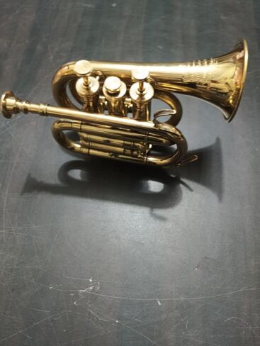 Brass Bb Flat Musical Instrument Euphonium Mouthpiece (Brass) 10 Inch in Saudi Arabia