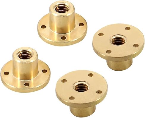 Metal Ball Screw nut Trapezoidal Rod T10 Lead Screw 10mm Diameter Pitch 2mm Lead 8mm with Brass Nut Length 100mm-1000mm(300mm) in Saudi Arabia