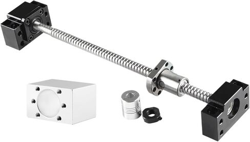 Metal Ball Screw nut SFU1204 Set RM1204 Rolled Ball Screw C7 End Machined+1204 Ball Nut+ Nut House+BK/BF10 End+ Coupler 250mm-800mm(600mm) in Saudi Arabia