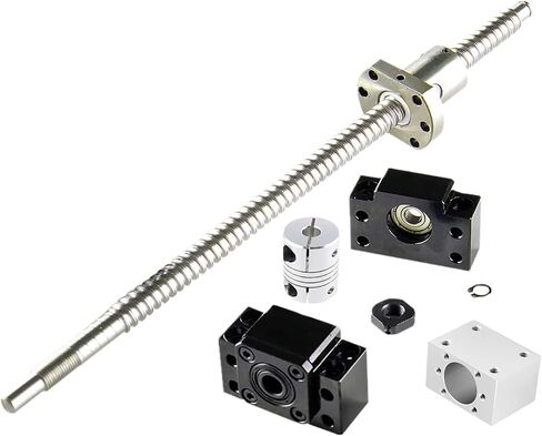 Metal Ball Screw nut SFU1204 Set RM1204 Rolled Ball Screw C7 End Machined+1204 Ball Nut+ Nut House+BK/BF10 End+ Coupler 250mm-800mm(600mm) in Saudi Arabia