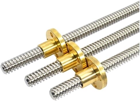 كرات معدنية المسمار 1pc T18 منحرف قضيب قضيب الرصاص الخيط 18 مم الرصاص 4 مم مع طول الجوز النحاسي 100 مم-1200 مم (850 مم) in Saudi Arabia