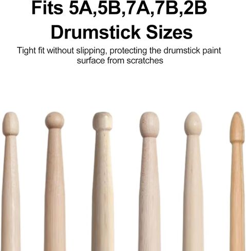 4 Pack Drumstick Dampeners for Silent Practice Drums Silicone Drumstick Tips Replace Your Drum Practice Pads & Protect Drumsticks Reduce the Noise of the Drumsticks Hitting the Drum Surface（Black） in Kuwait