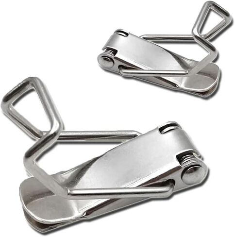 Spring Toggle Latch Car Cabinet Boxes Spring Loaded Latch Catch Stainless Steel Hasp Toolbox Buckle 115A-B 1Pcs(201Stainless SteelB) in Saudi Arabia