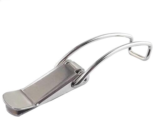 Spring Toggle Latch Car Cabinet Boxes Spring Loaded Latch Catch Stainless Steel Hasp Toolbox Buckle 115A-B 1Pcs(201Stainless SteelB) in Saudi Arabia