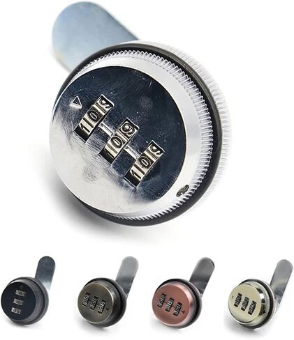 Combination Cabinet Lock Black/Silver Zinc Alloy Password Locks Security Home Automation Cam Lock for Mailbox Cabinet Door 1Pcs(Gold 30mm) in Saudi Arabia