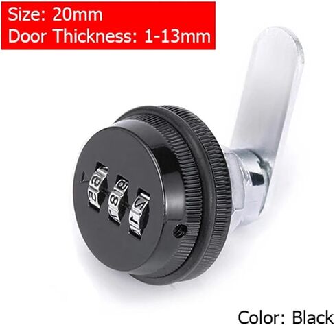 Combination Cabinet Lock Black/Silver Zinc Alloy Password Locks Security Home Automation Cam Lock for Mailbox Cabinet Door 1Pcs(Gold 30mm) in Saudi Arabia