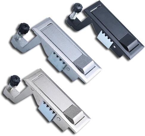 Zinc Alloy Adjustable Box Case Boiler Flat Industrial Style Locker Switch Hasp Latch for Distribution Box Metal Lockers 1Pcs(Black-Zinc Alloy) in Saudi Arabia