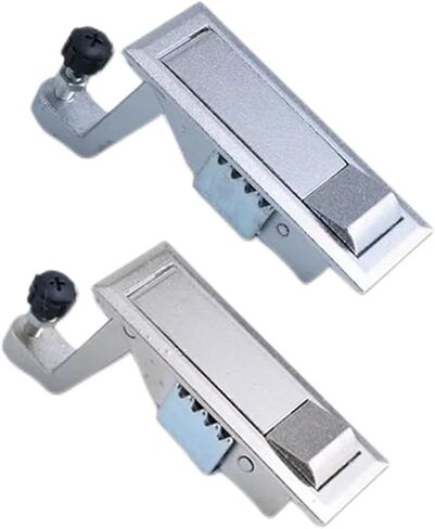 Zinc Alloy Adjustable Box Case Boiler Flat Industrial Style Locker Switch Hasp Latch for Distribution Box Metal Lockers 1Pcs(Black-Zinc Alloy) in Saudi Arabia