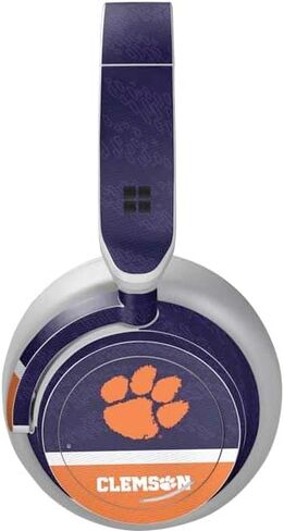 Skinit Decal Audio Skin Compatible with Surface Headphones - Officially Licensed Clemson University White Jersey Design in Saudi Arabia