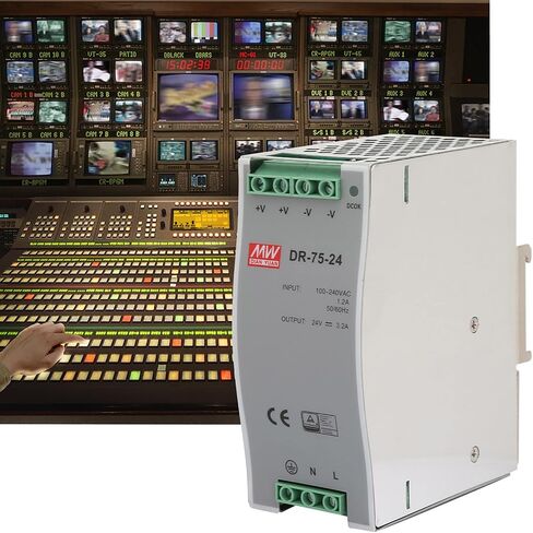 DR-75-24 Din Rail Power Supply AC/DC Single Output Industrial Switching Power Supply for Lighting Equipment 75W 24V in Saudi Arabia