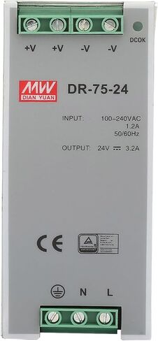 DR-75-24 Din Rail Power Supply AC/DC Single Output Industrial Switching Power Supply for Lighting Equipment 75W 24V in Saudi Arabia