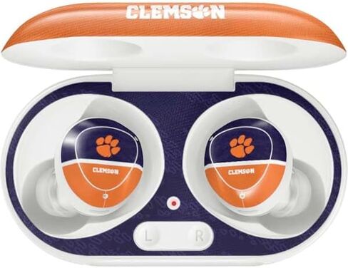 Skinit Decal Audio Skin Compatible with Galaxy Buds Plus - Officially Licensed Clemson University White Jersey Design in Saudi Arabia