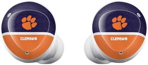 Skinit Decal Audio Skin Compatible with Galaxy Buds Plus - Officially Licensed Clemson University White Jersey Design in Saudi Arabia