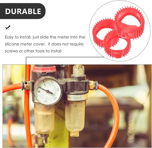 6 Pcs Pressure Gauge Cover Silicone Protector Gauge Boots Acetylene Gauge Replacement Cover Gauge Protector Boot Regulator Gauge Protector Pressure Gauge Protector Silicone Cover in Saudi Arabia