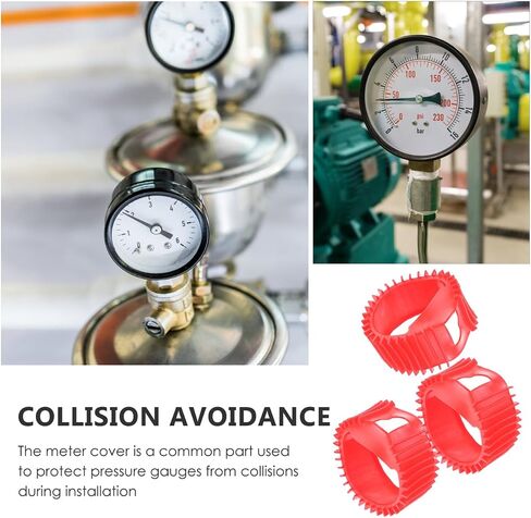 6 Pcs Pressure Gauge Cover Silicone Protector Gauge Boots Acetylene Gauge Replacement Cover Gauge Protector Boot Regulator Gauge Protector Pressure Gauge Protector Silicone Cover in Saudi Arabia