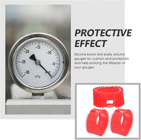 6 Pcs Pressure Gauge Cover Silicone Protector Gauge Boots Acetylene Gauge Replacement Cover Gauge Protector Boot Regulator Gauge Protector Pressure Gauge Protector Silicone Cover in Saudi Arabia