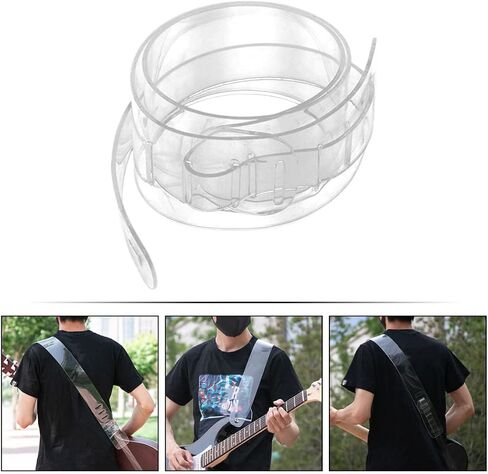 1pc Transparent Guitar Strap Guitar Strap Tie Decor Strap Shoulder Belt Belt Electric Machine Pc Film White in Saudi Arabia