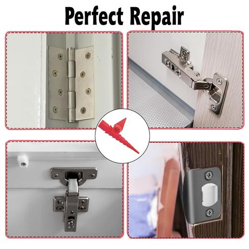 Red 20pcs مرساة إصلاح ثقب المسمار ، حشو فتحة فتحة فتحة الباب ، مرساة الجدار متعدد الاستخدامات ، أحجام أحجام البراغي الخشبية #2 إلى #16 in Kuwait