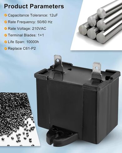 Run Capacitor Fit for GE Revrigerator ، 210VAC 50/00Hz 70 ℃ 10000AFC CAPACITOR REPLICE WR55X24064 JSU21X126AQC in Saudi Arabia