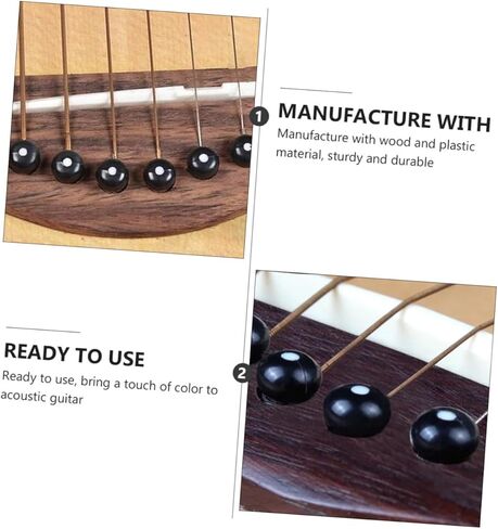 BESPORTBLE 1SET Guitar Bridge BIN PIN SAGDLE BUSTION FOR ACOUSTIC GUITAR REPLICAL SECINES in Saudi Arabia