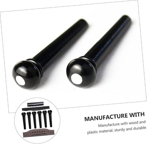 BESPORTBLE 1SET Guitar Bridge BIN PIN SAGDLE BUSTION FOR ACOUSTIC GUITAR REPLICAL SECINES in Saudi Arabia