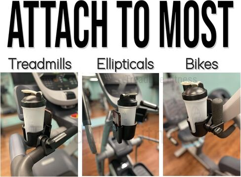 The Cardio Buddy - Water Bottle and Phone Holder - Designed for Most Treadmills, Ellipticals, Exercise Bikes in Saudi Arabia