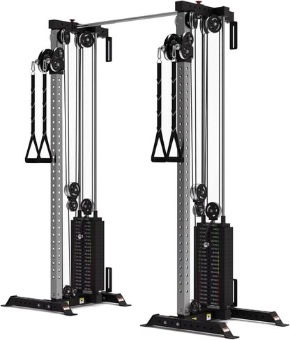 Bells of Steel Cable Machine Tower - Commercial and Home Gym Equipment - Aluminum Pulleys with Stacks or for Plates, Squat Stands and Uprights in Kuwait