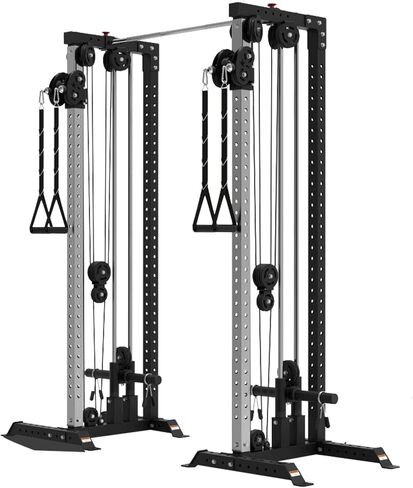 Bells of Steel Cable Machine Tower - Commercial and Home Gym Equipment - Aluminum Pulleys with Stacks or for Plates, Squat Stands and Uprights in Kuwait
