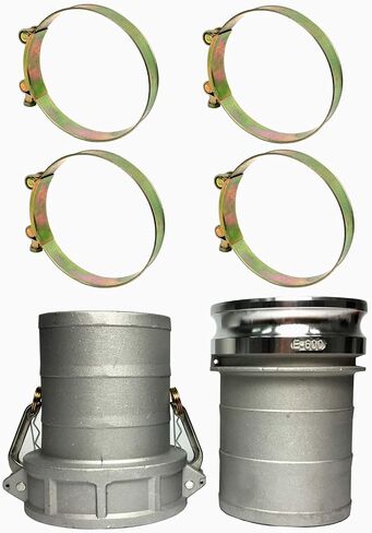 Sigma E600 600C 6 "الألومنيوم أنثى ذكر Camlock خرطوم Barb Adapter & Clamp in Saudi Arabia
