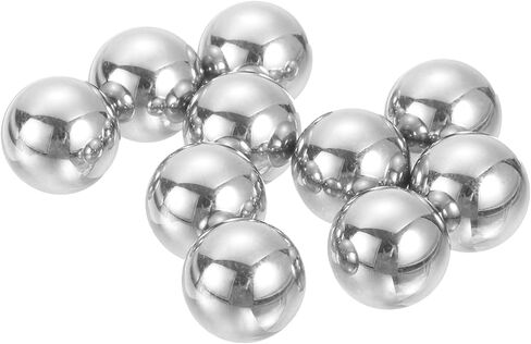 uxcell 10mm Bearing Balls, 10 Pcs 440C Stainless Steel G10 Precision Balls Metric Mixing Balls for Bearings Bicycles Casters in Saudi Arabia