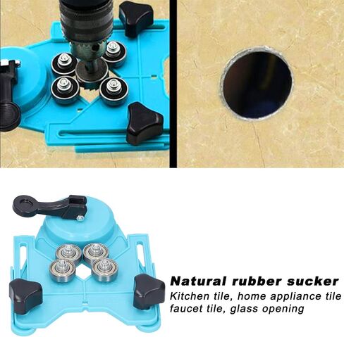 Adjustable Glass Ceramic Tile Marble Punch Fixer Punching Positioner Locator for Kitchen Home Appliance Faucet Glass Opening in Saudi Arabia
