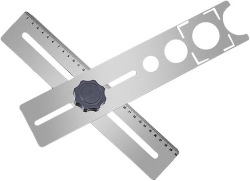 NUOBESTY Multi-Functional Tile Hole Locator for Ceramic Glass and Marble Adjustable Precise Angle Measurement for DIY Projects and Home Improvement in Saudi Arabia