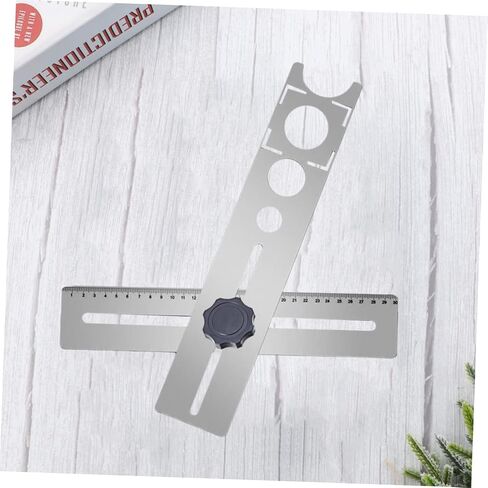 NUOBESTY Multi-Functional Tile Hole Locator for Ceramic Glass and Marble Adjustable Precise Angle Measurement for DIY Projects and Home Improvement in Saudi Arabia