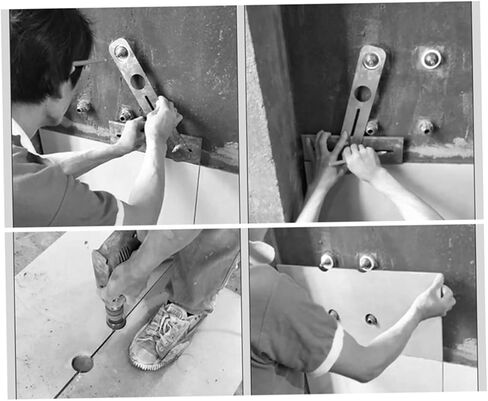 NUOBESTY Multi-Functional Tile Hole Locator for Ceramic Glass and Marble Adjustable Precise Angle Measurement for DIY Projects and Home Improvement in Saudi Arabia