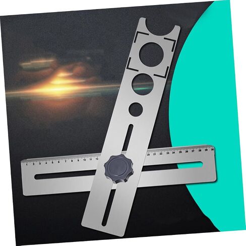 NUOBESTY Multi-Functional Tile Hole Locator for Ceramic Glass and Marble Adjustable Precise Angle Measurement for DIY Projects and Home Improvement in Saudi Arabia
