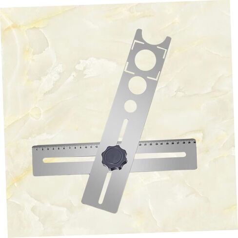 NUOBESTY Multi-Functional Tile Hole Locator for Ceramic Glass and Marble Adjustable Precise Angle Measurement for DIY Projects and Home Improvement in Saudi Arabia