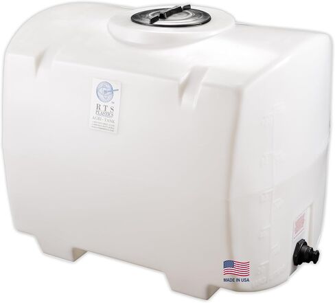 RTS Plastics Polyetomolded Polyethylene PCO-30 GALLON الخزان للماء والسوائل غير القابلة للاشتعال مع شريط جراد مصبوب وكوع السيفون in Saudi Arabia