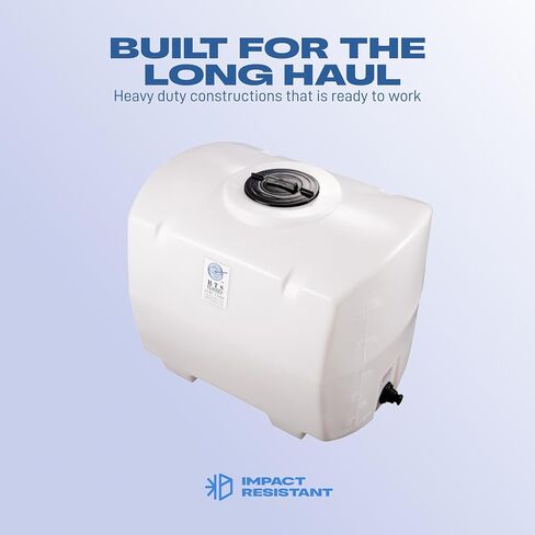 RTS Plastics Polyetomolded Polyethylene PCO-30 GALLON الخزان للماء والسوائل غير القابلة للاشتعال مع شريط جراد مصبوب وكوع السيفون in Saudi Arabia